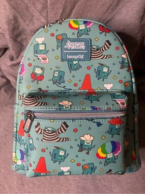 Loungefly Adventure Time BMO Teal Kids Mini Backpack